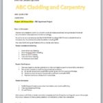A sample letter of quotation for cladding